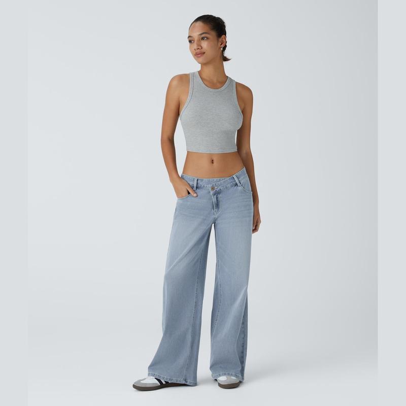 Halara Flex™ Low Rise Wide Jeans
