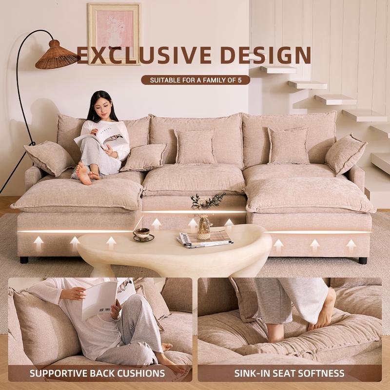 HVNIX® U-Shaped Cloud Sofa
