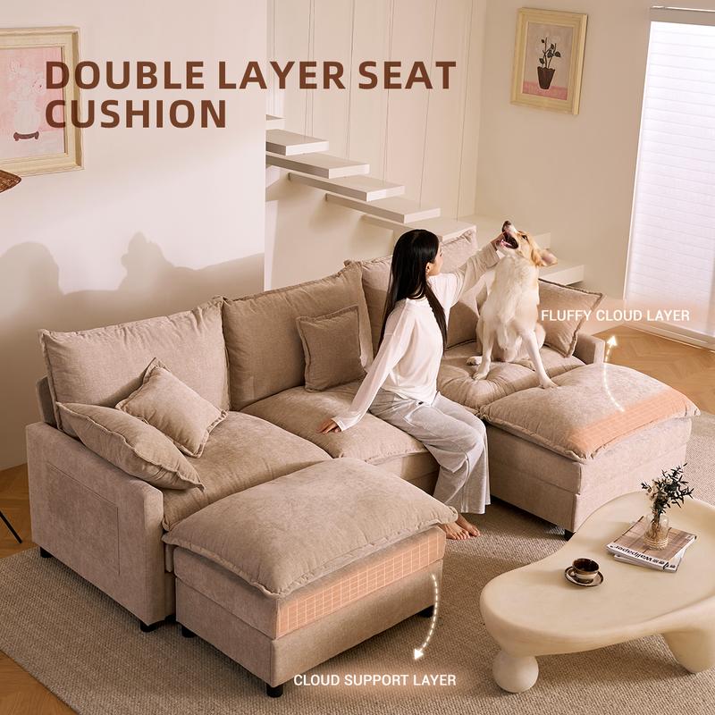 HVNIX® U-Shaped Cloud Sofa