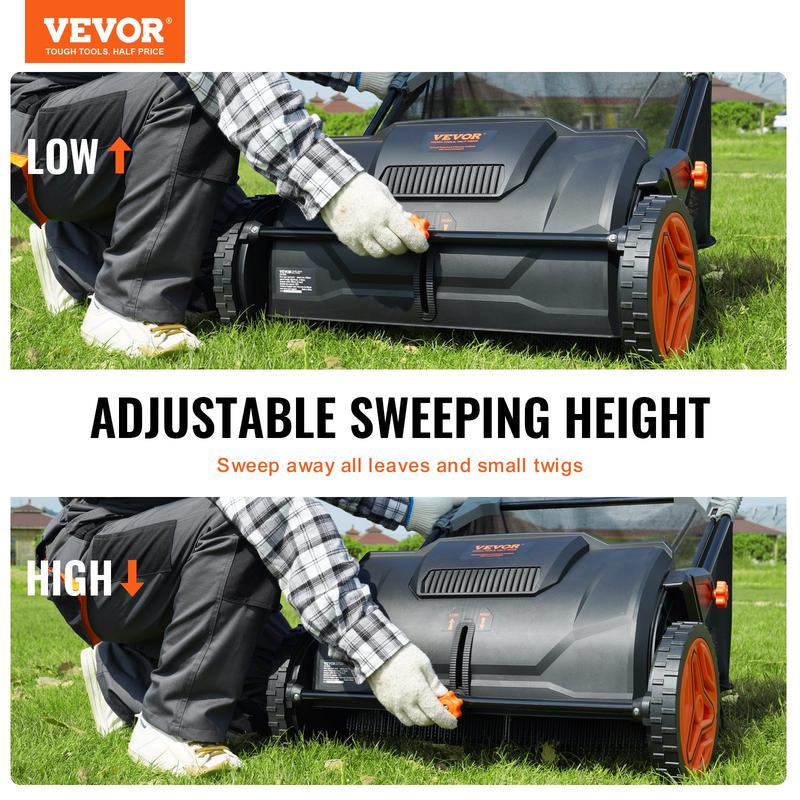 LAWNPRO 21-Inch Push Lawn Sweeper